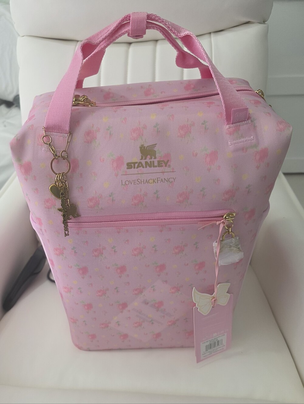 STANLEY LoveShackFancy Pink Floral Insulated Women’s Lunch Bag